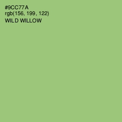 #9CC77A - Wild Willow Color Image