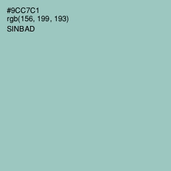 #9CC7C1 - Sinbad Color Image