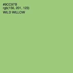 #9CC97B - Wild Willow Color Image