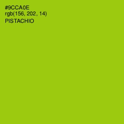 #9CCA0E - Pistachio Color Image