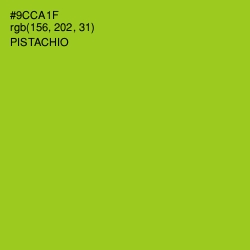 #9CCA1F - Pistachio Color Image