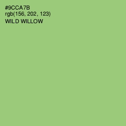 #9CCA7B - Wild Willow Color Image