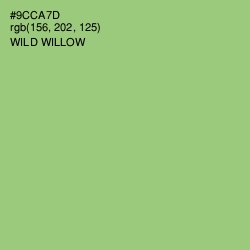 #9CCA7D - Wild Willow Color Image