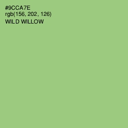 #9CCA7E - Wild Willow Color Image