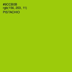 #9CCB0B - Pistachio Color Image
