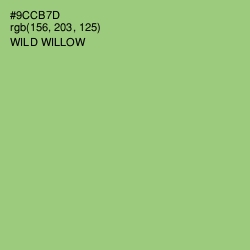 #9CCB7D - Wild Willow Color Image