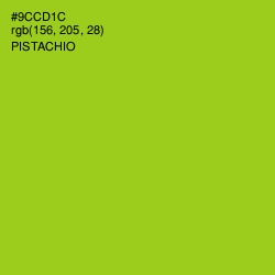 #9CCD1C - Pistachio Color Image
