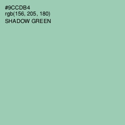 #9CCDB4 - Shadow Green Color Image