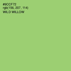 #9CCF72 - Wild Willow Color Image