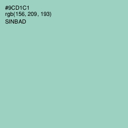 #9CD1C1 - Sinbad Color Image