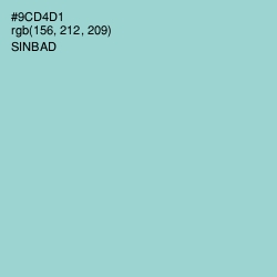 #9CD4D1 - Sinbad Color Image
