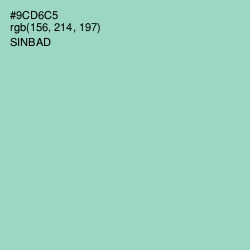 #9CD6C5 - Sinbad Color Image