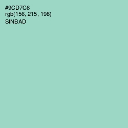 #9CD7C6 - Sinbad Color Image