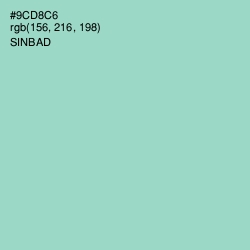 #9CD8C6 - Sinbad Color Image