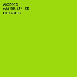 #9CD90D - Pistachio Color Image