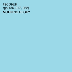 #9CD9E8 - Morning Glory Color Image