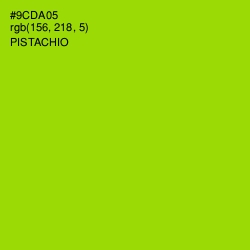 #9CDA05 - Pistachio Color Image