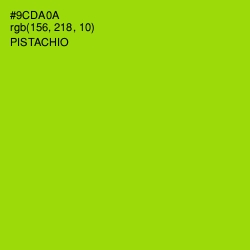 #9CDA0A - Pistachio Color Image