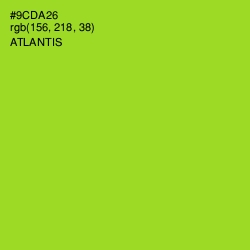 #9CDA26 - Atlantis Color Image