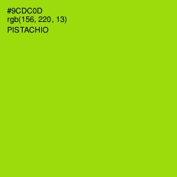 #9CDC0D - Pistachio Color Image
