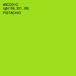 #9CDD1C - Pistachio Color Image