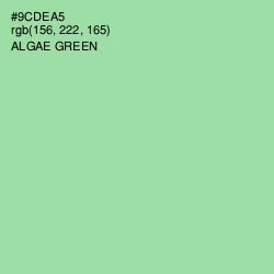 #9CDEA5 - Algae Green Color Image