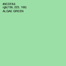 #9CDFA6 - Algae Green Color Image