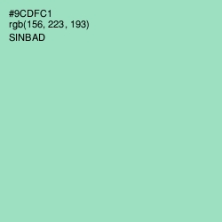 #9CDFC1 - Sinbad Color Image