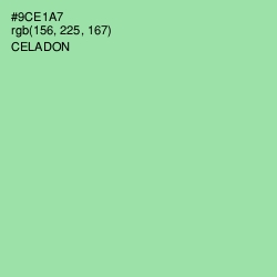 #9CE1A7 - Celadon Color Image