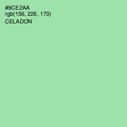 #9CE2AA - Celadon Color Image