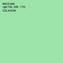 #9CE4AA - Celadon Color Image