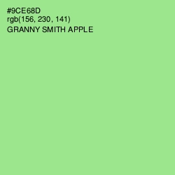 #9CE68D - Granny Smith Apple Color Image