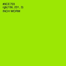 #9CE703 - Inch Worm Color Image