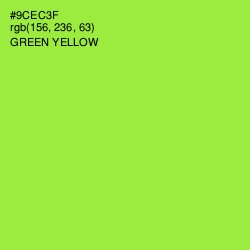 #9CEC3F - Green Yellow Color Image