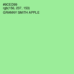 #9CED99 - Granny Smith Apple Color Image