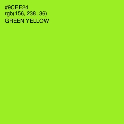 #9CEE24 - Green Yellow Color Image