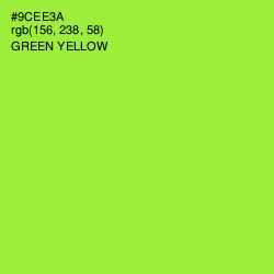 #9CEE3A - Green Yellow Color Image