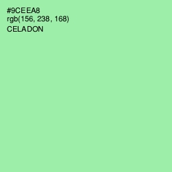 #9CEEA8 - Celadon Color Image