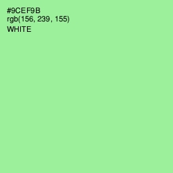 #9CEF9B - Granny Smith Apple Color Image