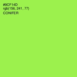 #9CF14D - Conifer Color Image