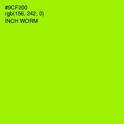 #9CF200 - Inch Worm Color Image