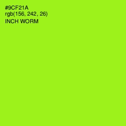 #9CF21A - Inch Worm Color Image
