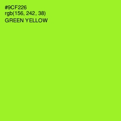 #9CF226 - Green Yellow Color Image