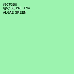 #9CF3B0 - Algae Green Color Image