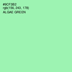 #9CF3B2 - Algae Green Color Image