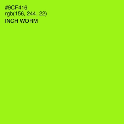 #9CF416 - Inch Worm Color Image