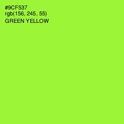 #9CF537 - Green Yellow Color Image