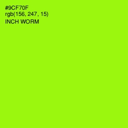 #9CF70F - Inch Worm Color Image