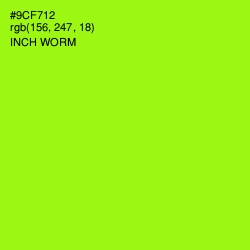 #9CF712 - Inch Worm Color Image