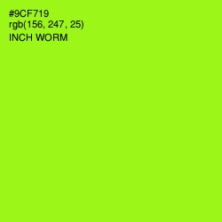 #9CF719 - Inch Worm Color Image